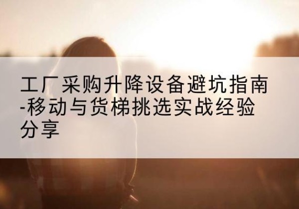 阿克苏移动式升降机怎么选-工厂采购升降设备避坑指南-移动与货梯挑选实战经验分享